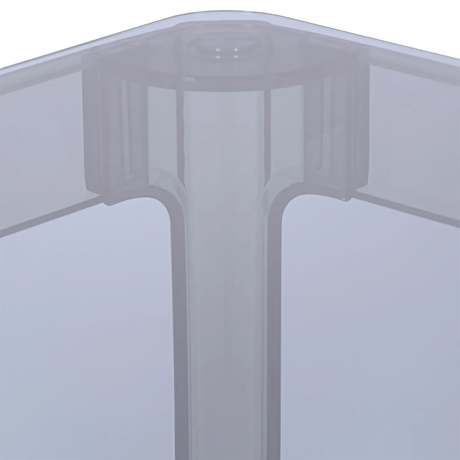 Mesa de Comedor Cuadrada Ghost 80 cm | Diseño Transparente y Moderno