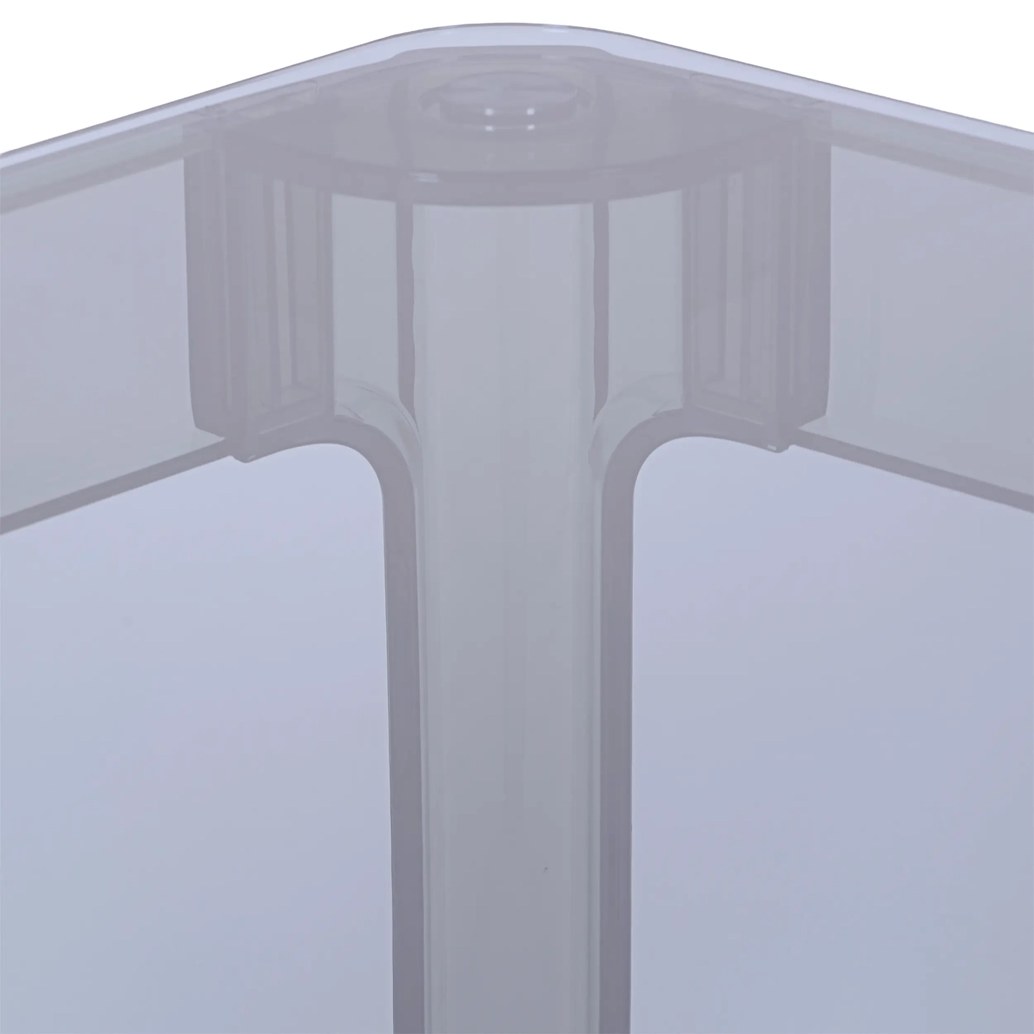 Ghost Square Dining Table 80 cm : Transparent and Modern Design