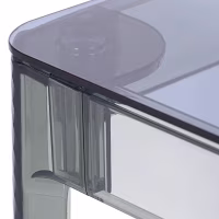 Mesa de Comedor Cuadrada Ghost 80 cm | Diseño Transparente y Moderno