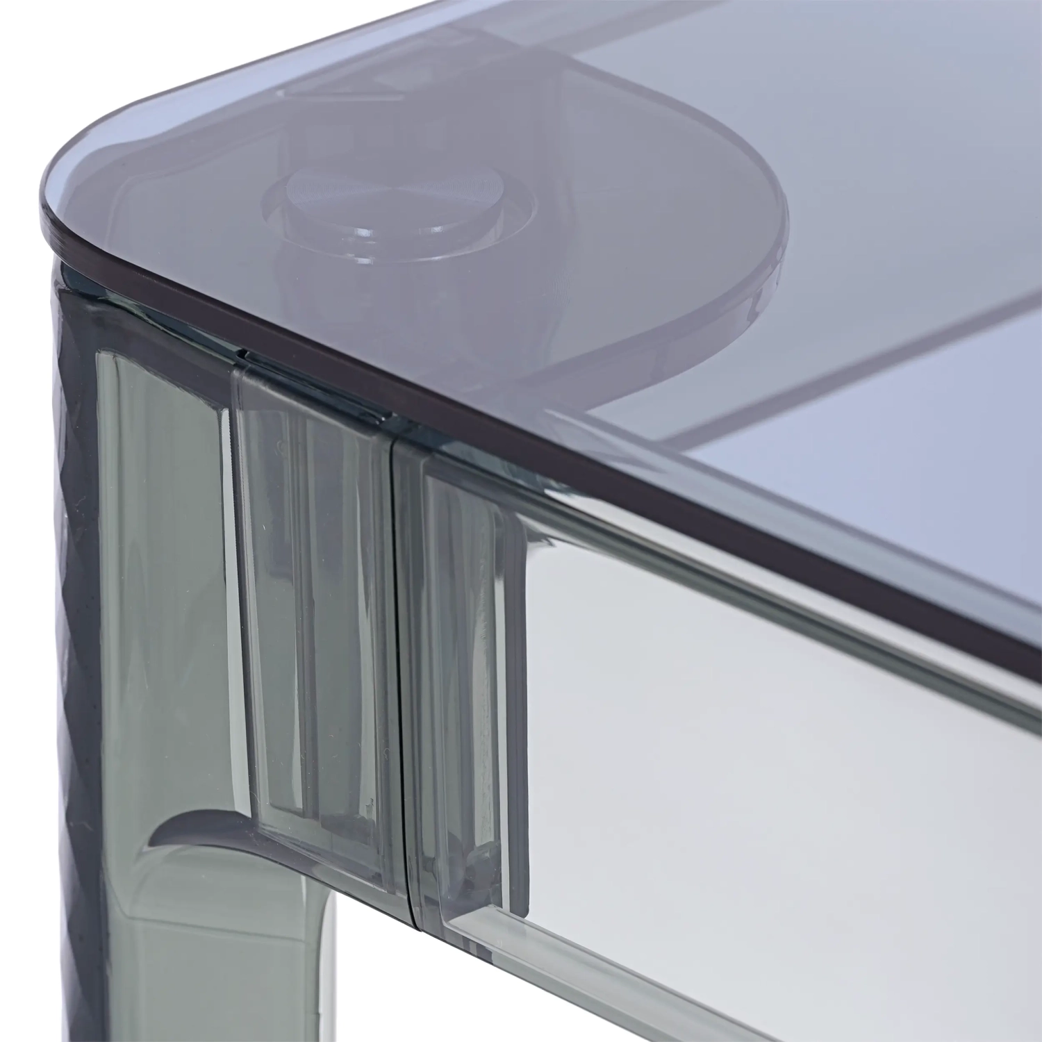Ghost Square Dining Table 80 cm : Transparent and Modern Design
