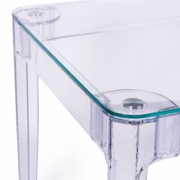 Mesa de Comedor Rectangular Ghost 120x80 cm | Diseño Transparente y Moderno