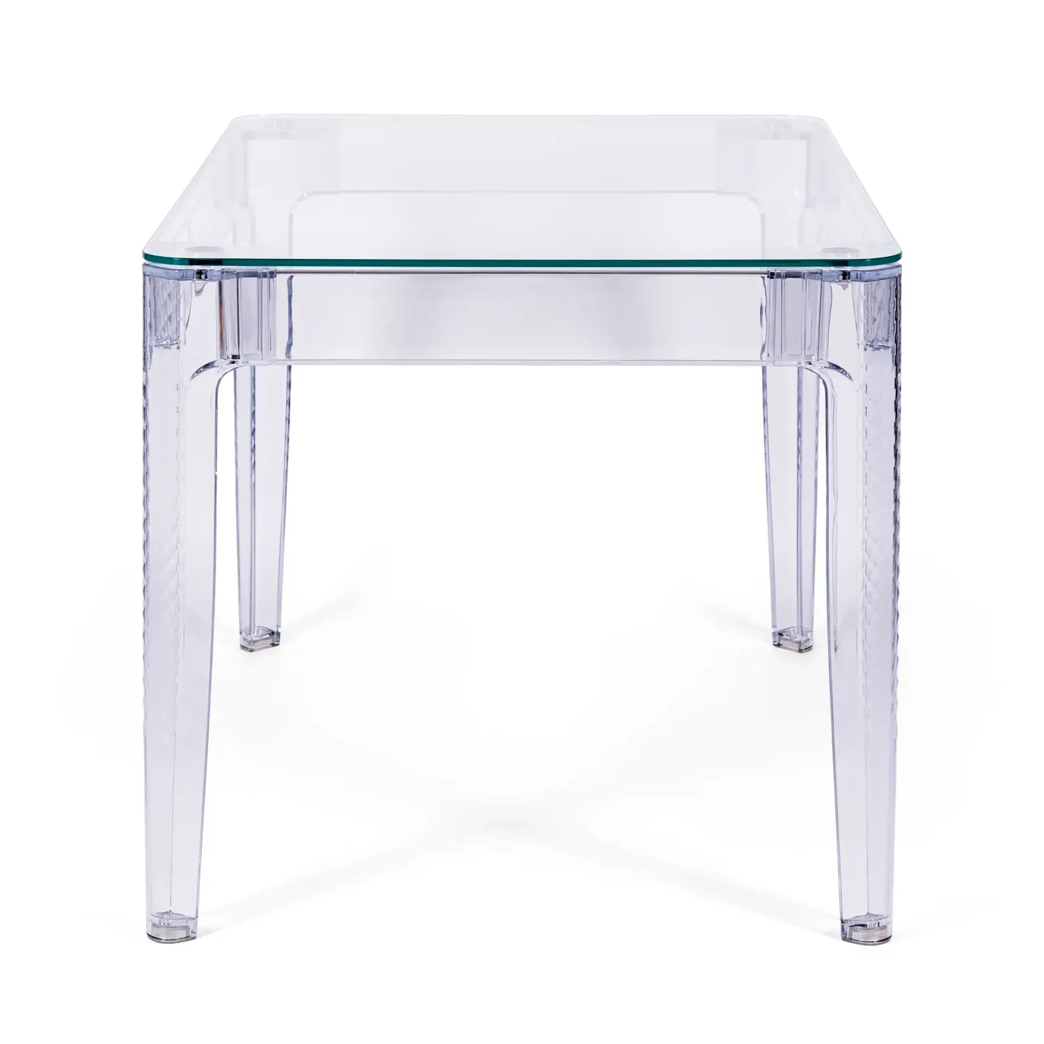 Mesa de Comedor Rectangular Ghost 120x80 cm | Diseño Transparente y Moderno
