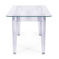 Ghost Dining Table 140x80 cm | Transparent Modern Design