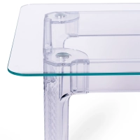 Mesa de Comedor Ghost 140x80 cm | Diseño Transparente Moderno