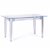 Tavolo da pranzo Ghost 140x80 cm | Design moderno trasparente