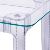 Ghost Dining Table 140x80 cm | Transparent Modern Design