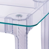 Ghost Dining Table 140x80 cm | Transparent Modern Design