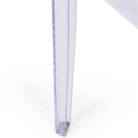 Mesa Ghost Cuadrada 60x60 cm | Diseño Transparente y Minimalista