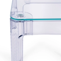 Ghost Square Table 60x60 cm | Transparent and Minimalist Design