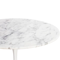 Mesa de apoio Inspiration Tulip Mesa de apoio em mármore de Carrara Ø50 cm Mueble Design