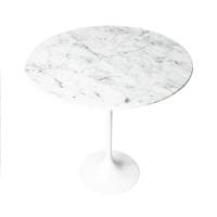 Mesa de apoio Inspiration Tulip Mesa de apoio em mármore de Carrara Ø50 cm Mueble Design