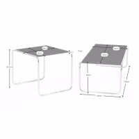 Inspiración conjunto Mesas Laccio Breuer | Diseño Bauhaus | Mesa Centro y Auxiliar