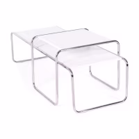 Inspiración conjunto Mesas Laccio Breuer | Diseño Bauhaus | Mesa Centro y Auxiliar