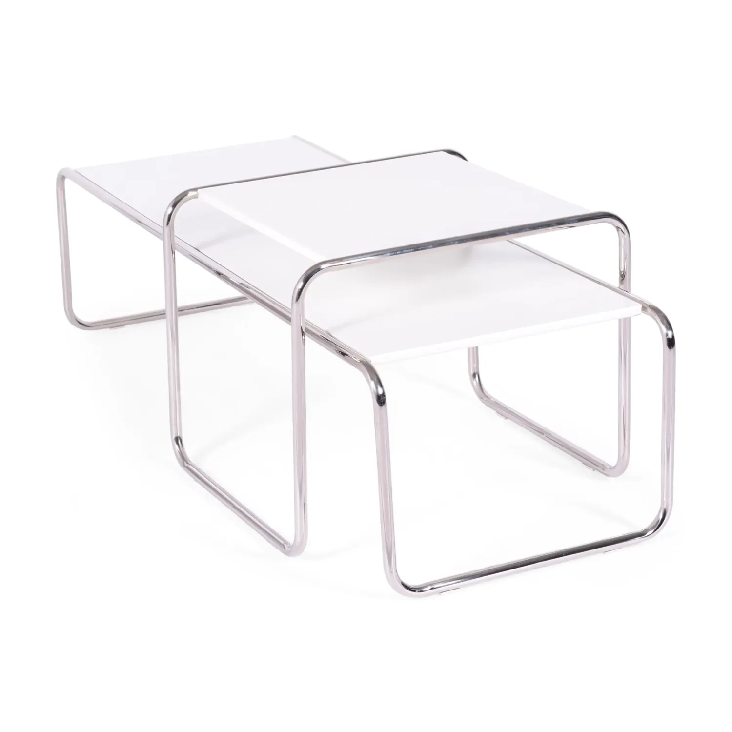 Inspiración conjunto Mesas Laccio Breuer | Diseño Bauhaus | Mesa Centro y Auxiliar