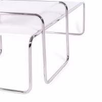 Inspiración conjunto Mesas Laccio Breuer | Diseño Bauhaus | Mesa Centro y Auxiliar