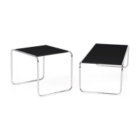 Set di tavolini d'ispirazione Laccio Breuer | Bauhaus Design | Tavolini da caffè e laterali