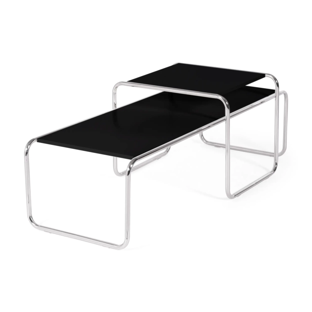 Replica of Laccio Breuer coffee table in black color