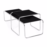 Inspiración conjunto Mesas Laccio Breuer | Diseño Bauhaus | Mesa Centro y Auxiliar