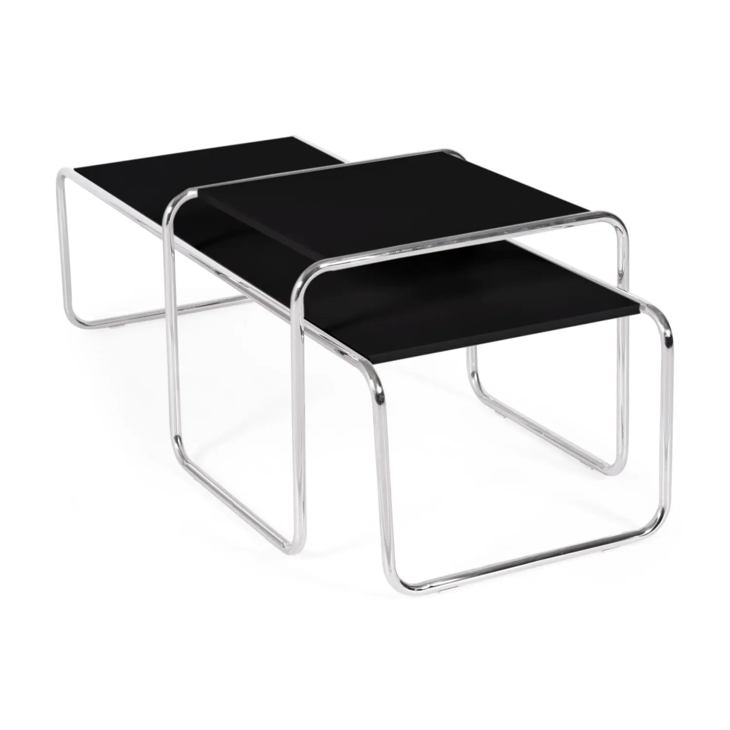 Inspiración conjunto Mesas Laccio Breuer | Diseño Bauhaus | Mesa Centro y Auxiliar