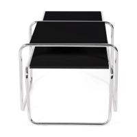 Set di tavolini d'ispirazione Laccio Breuer | Bauhaus Design | Tavolini da caffè e laterali