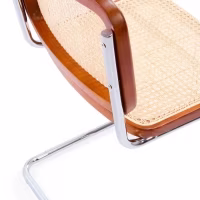 Silla Cesca económica en acero, haya y ratán 🪑  | Mueble Design