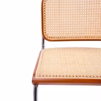 Silla Cesca económica en acero, haya y ratán 🪑  | Mueble Design