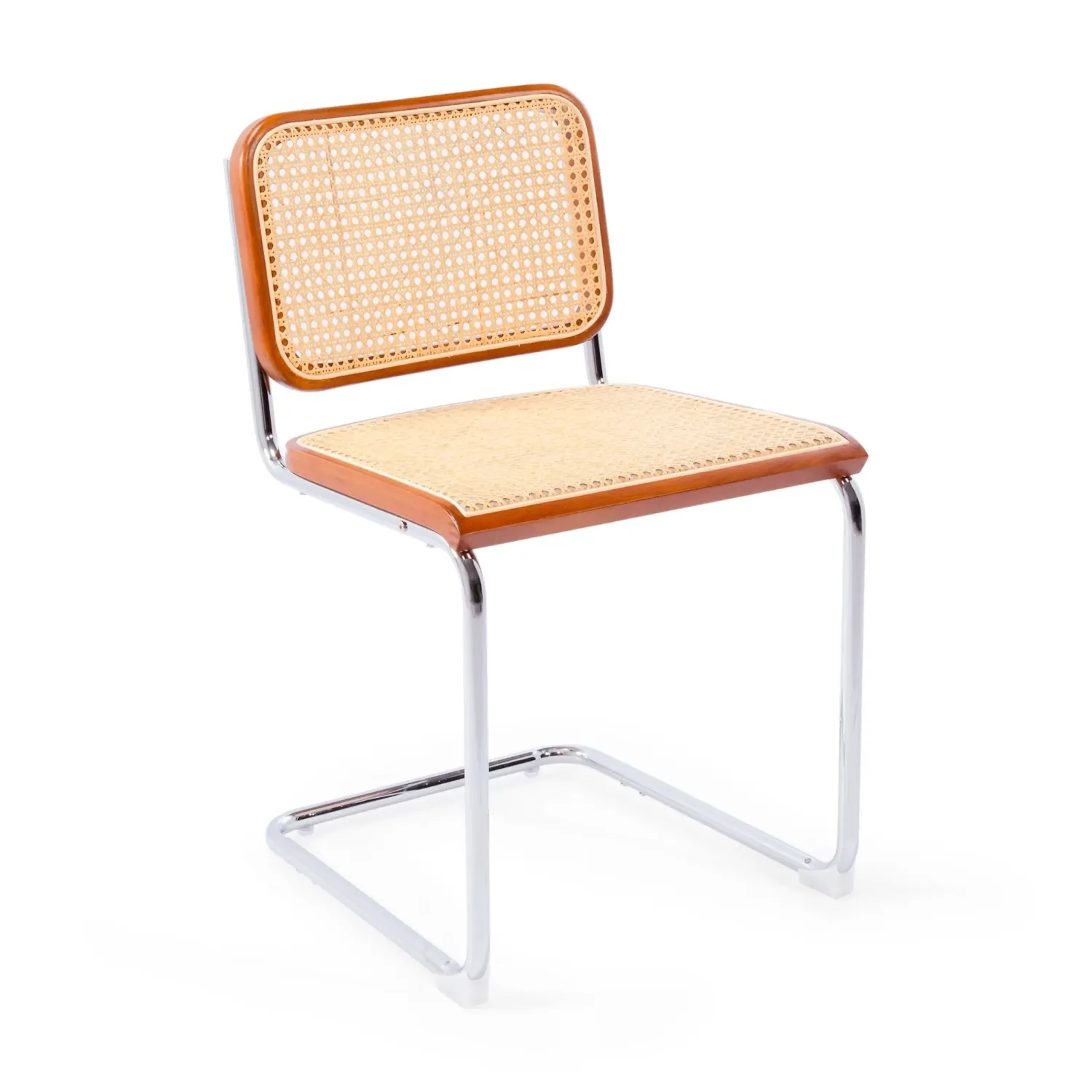 Silla Cesca económica en acero, haya y ratán 🪑  | Mueble Design