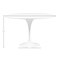 Inspiración Mesa Comedor Estilo Tulip de 120cm - Mueble Design