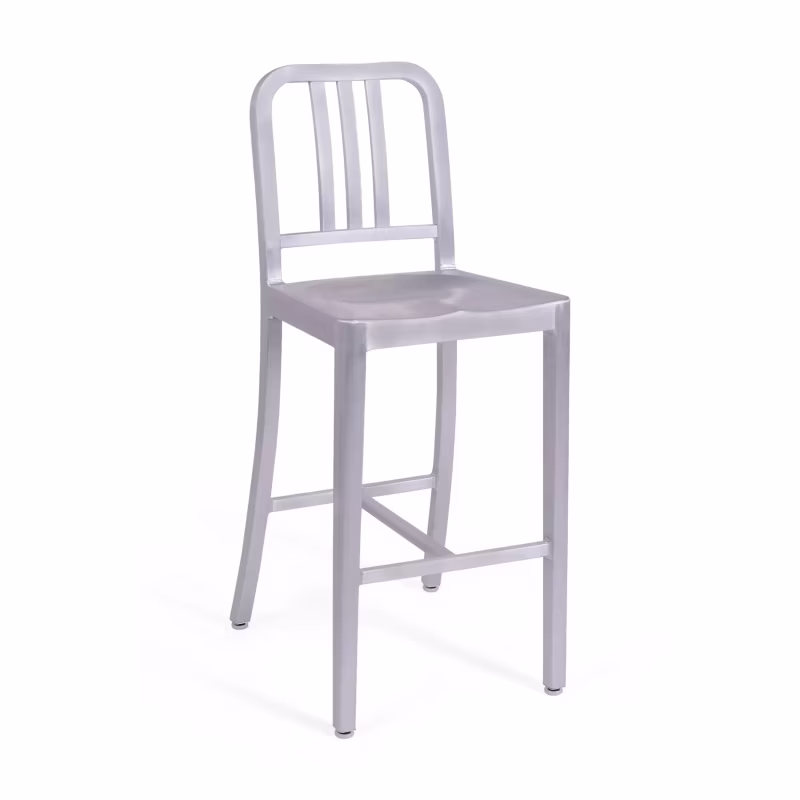 Taburete Navi Army 66 cm de Aluminio | Diseño Industrial y Elegante