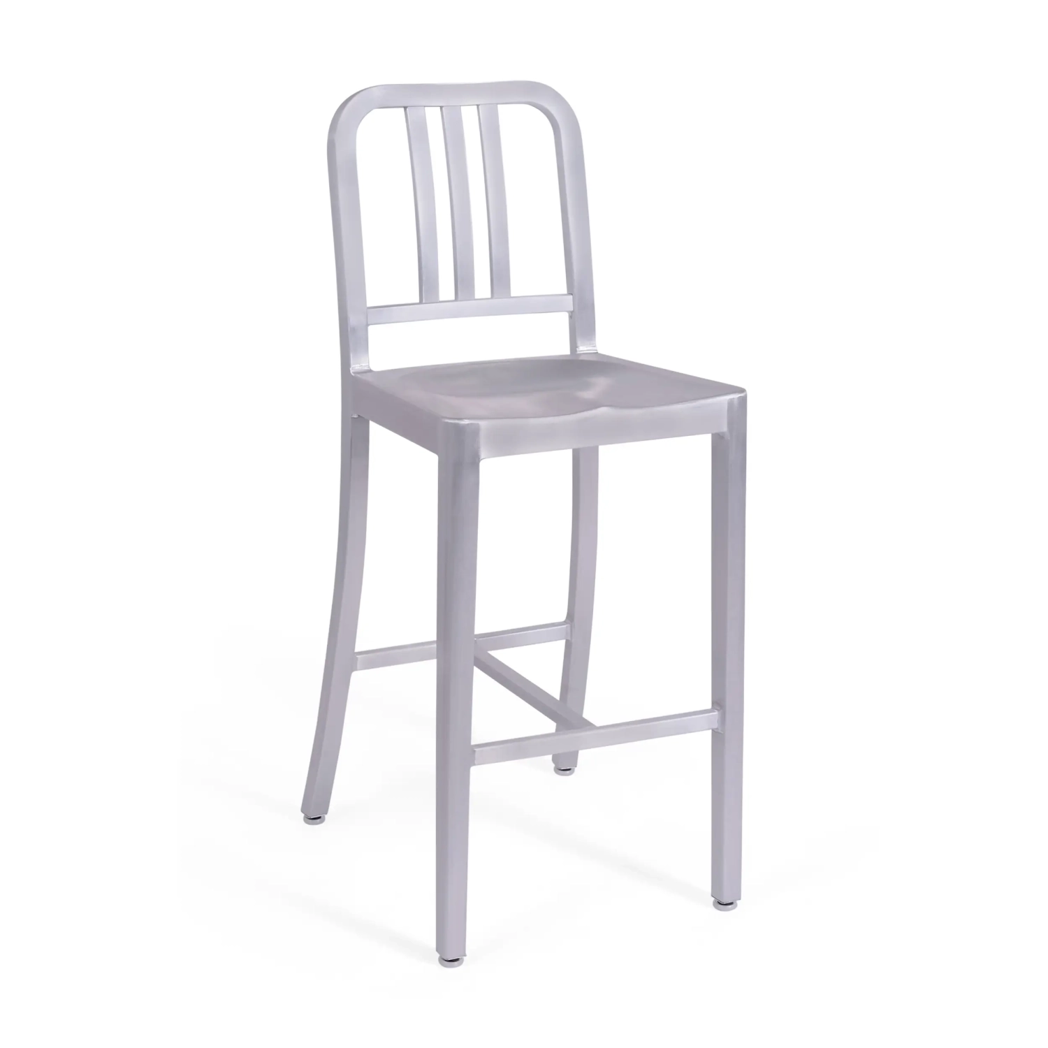 Tabouret Navi Army 66 cm en aluminium | Design industriel élégant