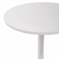 Mesa alta Boom 60 cm - Mesa moderna con base cromada para cocina o barra