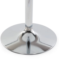 Mesa alta Boom 60 cm - Mesa moderna com base cromada para cozinha ou bar