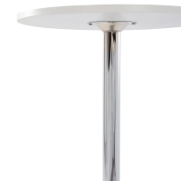 Mesa alta Boom 60 cm - Mesa moderna com base cromada para cozinha ou bar