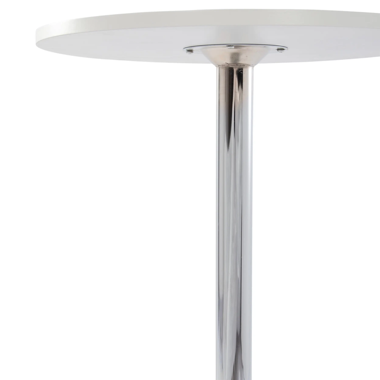 Table haute Boom 60 cm - Table moderne avec base chromée pour cuisine ou bar