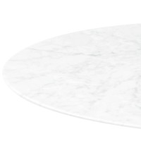 Mesa de Jantar Inspiration Tulip em Mármore Carrara 120cm - Móveis Design