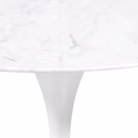 Mesa de Jantar Inspiration Tulip em Mármore Carrara 120cm - Móveis Design