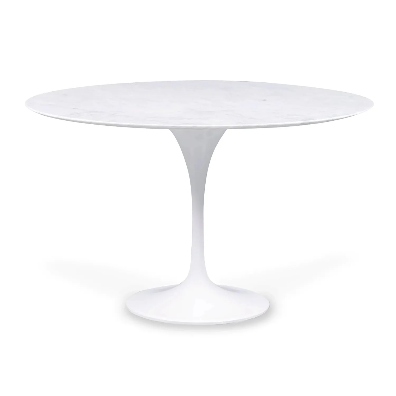 Mesa de Jantar Inspiration Tulip em Mármore Carrara 120cm - Móveis Design