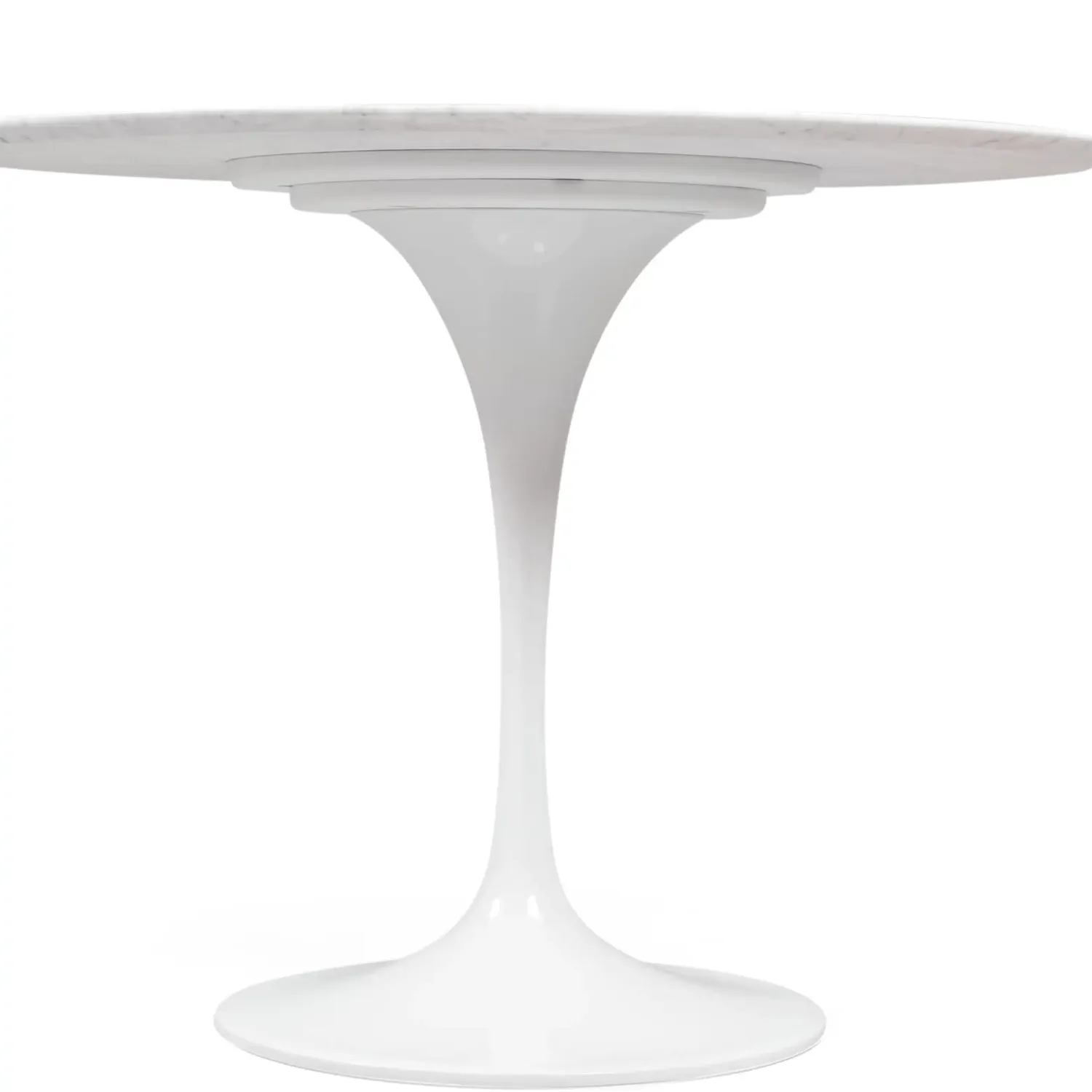 Inspiración Mesa de diseño Tulip 100Ø de Mármol Carrara - Mueble Design