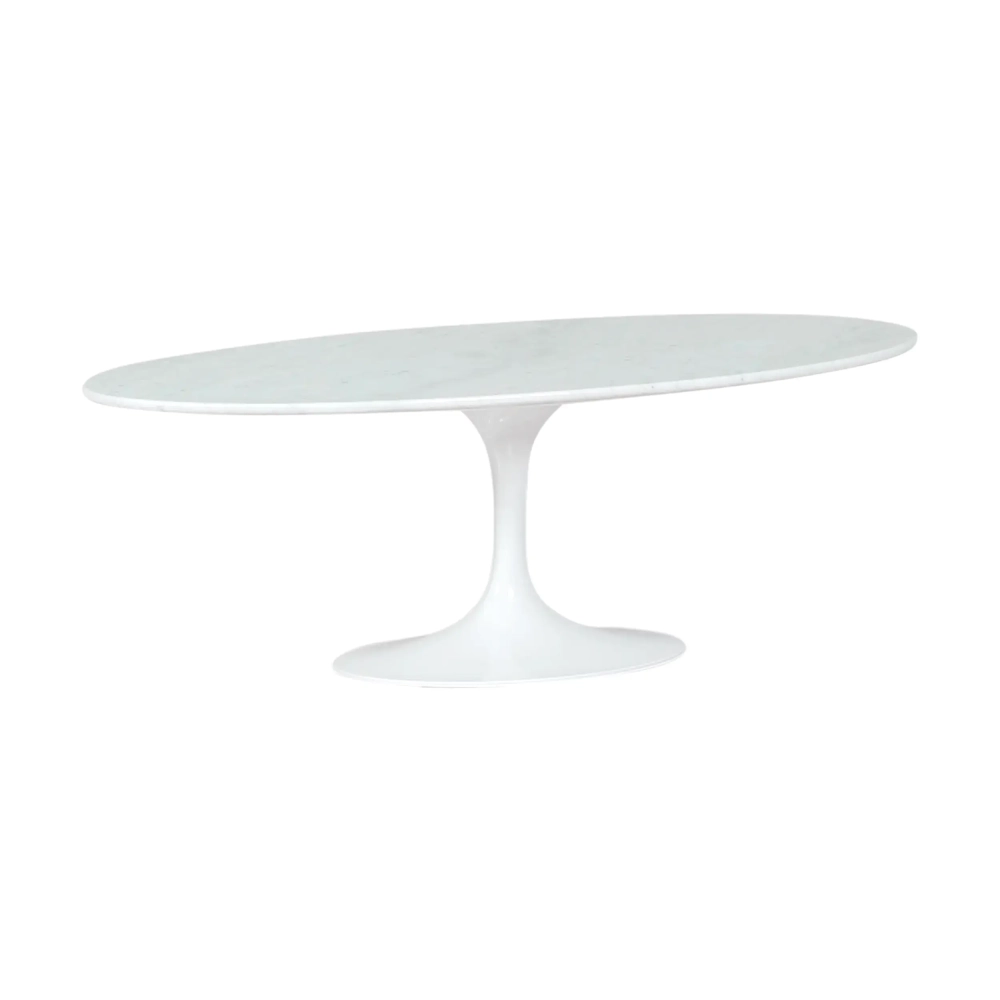Tulip Coffee Table 120cm in Marble Carrara