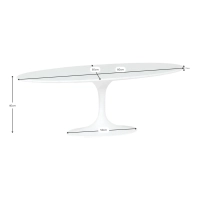 Mesa de Café Inspiration Tulip em Mármore Carrara - Design de Móveis