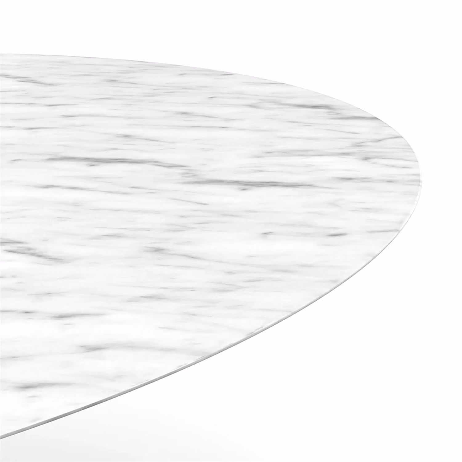 Mesa Oval Tulip 199 cm Mármol Carrara | Diseño Saarinen para Comedores de Lujo