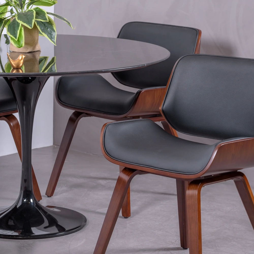 Inspiration Design table Tulip in Marquina Marble - Mueble Design