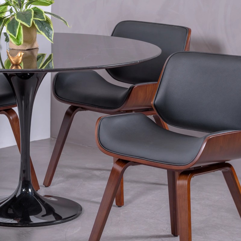 Stół do jadalni Inspiration Tulip z marmuru Marquina - Design Furniture