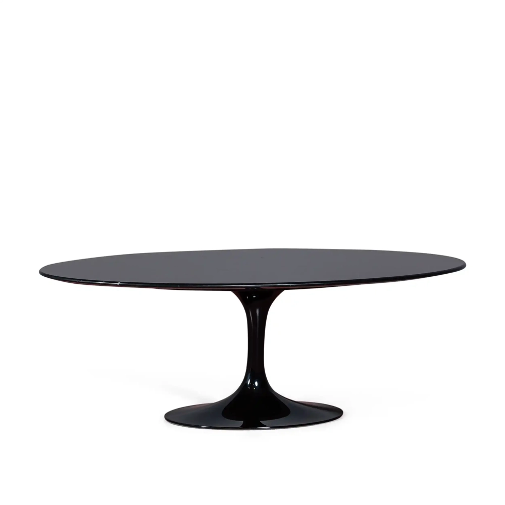 Replica Coffee table Tulip in black Marquina marble