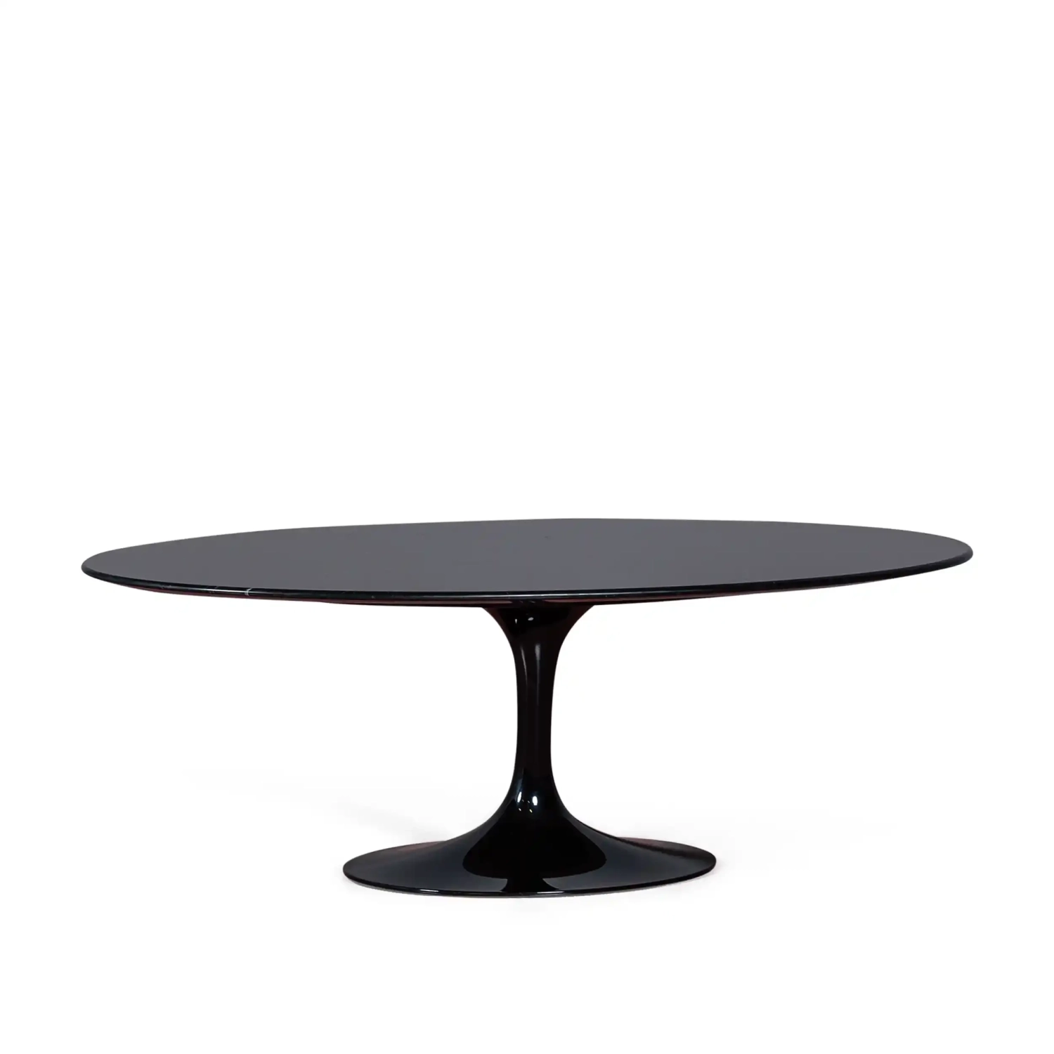 Réplique de la table basse Tulip en marbre noir Marquina