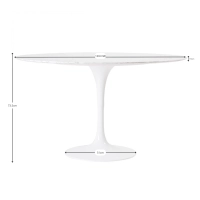 Inspiration Design table Tulip in Marquina Marble - Mueble Design