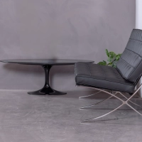 Mesa coffee Tulip en mármol de Marquina- Mesa mármol - Mueble Design