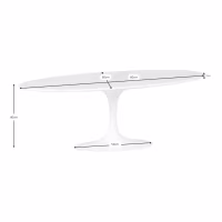 Tulip coffee table in Marquina marble- Marble table - Mueble Design