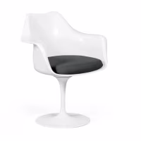 Réplica de la silla Tulip con brazos y cojín