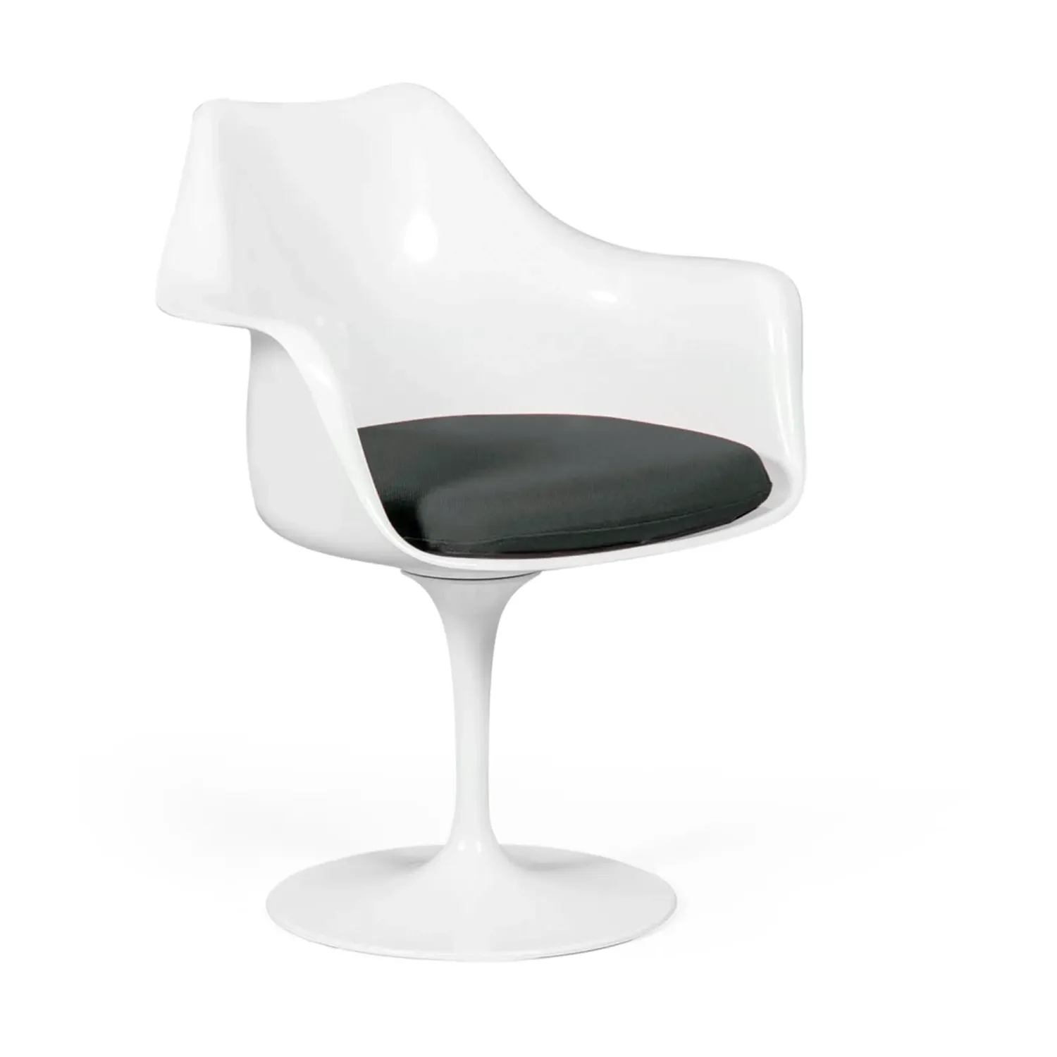 Réplica de la silla Tulip con brazos y cojín